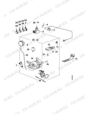 Взрыв-схема стиральной машины Zanussi TL884C - Схема узла Electrical equipment